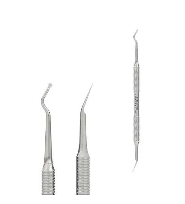Лопатка педикюрная STALEKS PRO EXPERT 20 TYPE 1 (кюретка полусфера + пика)